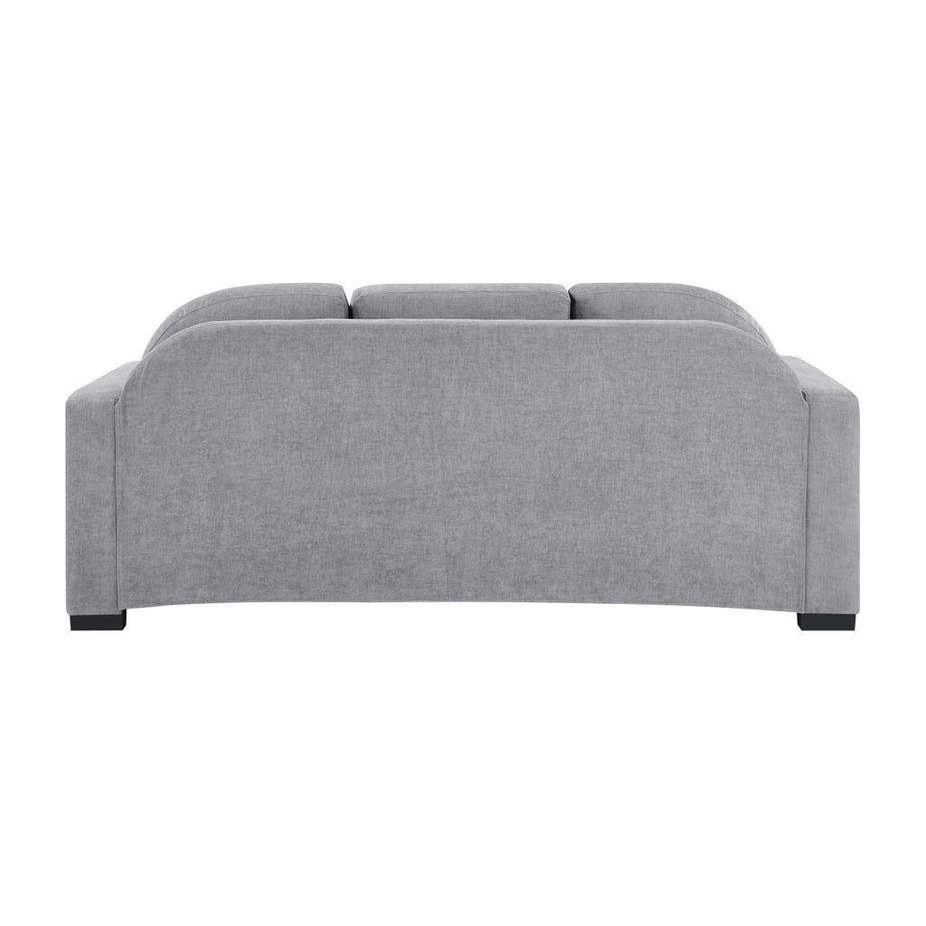 Modern 3 Seater Sofa With Curved Backrest