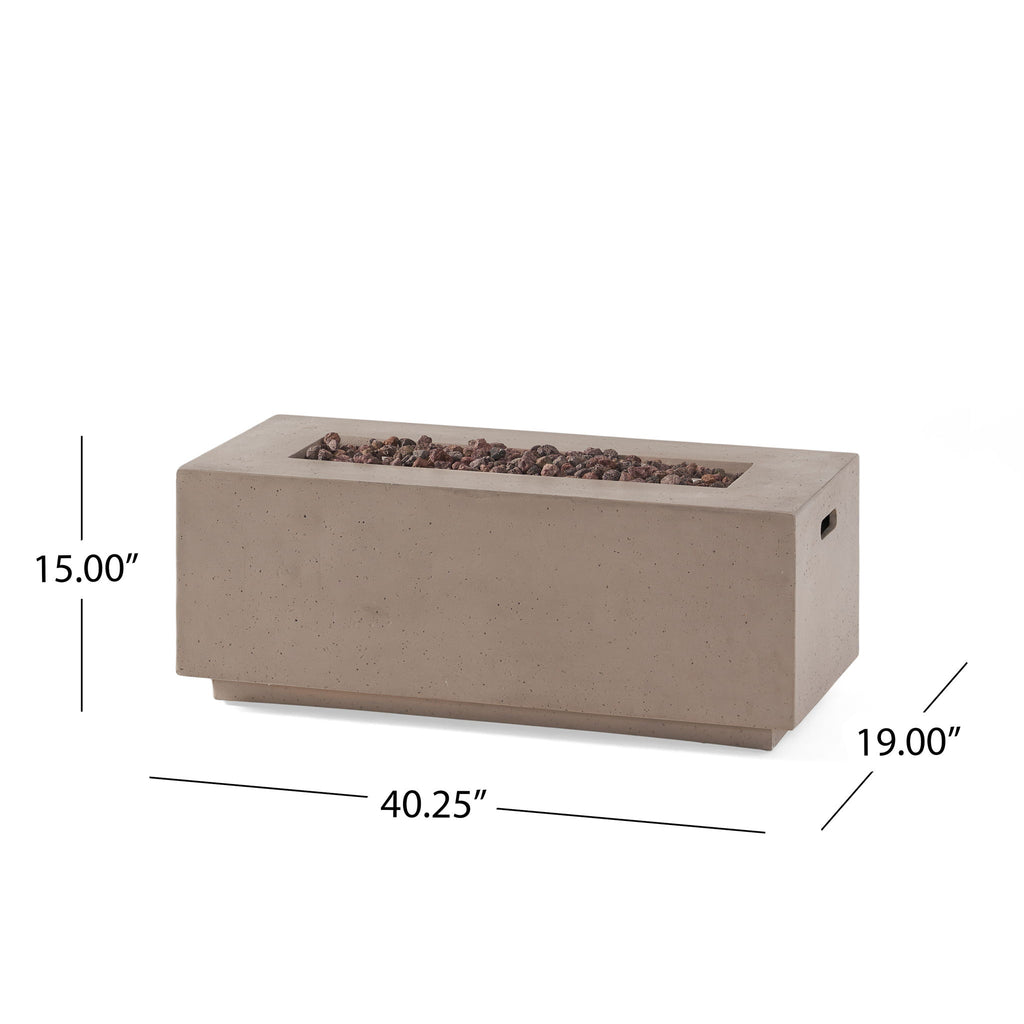 Contemporary Outdoor 40, 000 Btu Propane Fire Pit