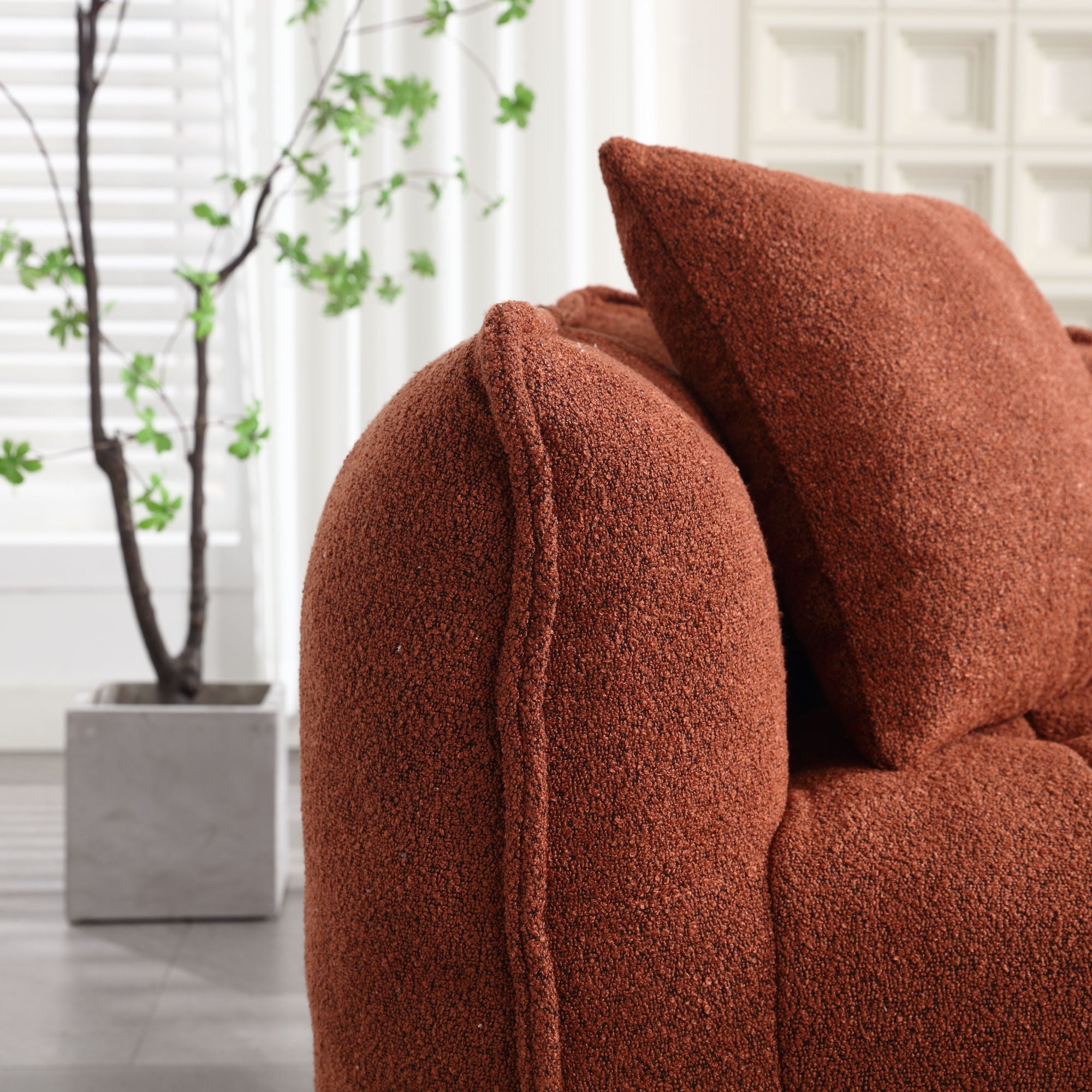 Cozy Beanbag Chair With High Resilience Foam Core For 2