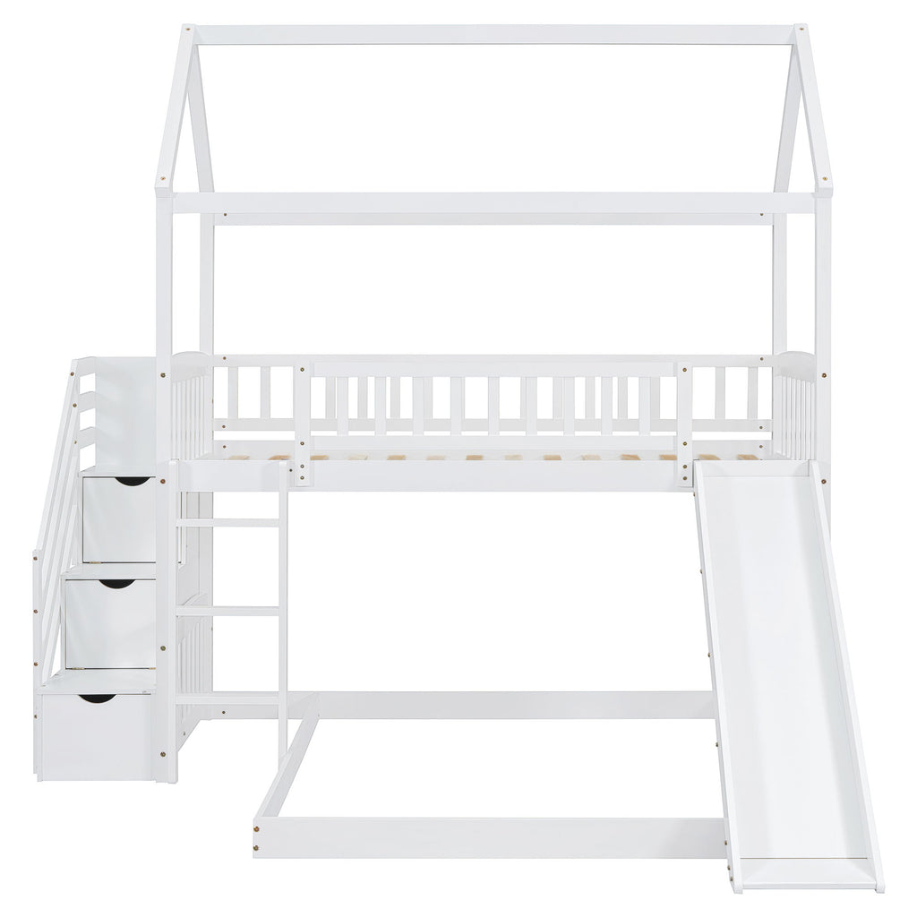 House Bunk Bed With Slide