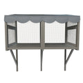 Window Perch Catio For Indoor Cats, Expandable Enclosure With Secure Frame And Waterproof Roof, Suitable For Multiple Kittens - Gray