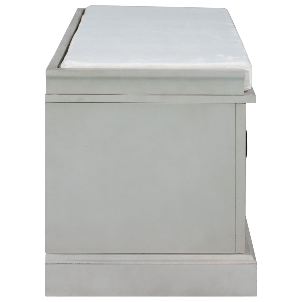 Hearth & Haven Daisy - Storage Bench With 2 Drawers And 2 Cabinets
