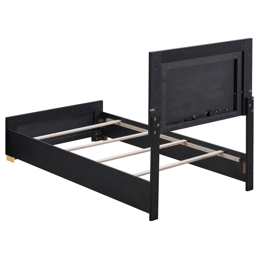 Jeremiah - LED Panel Bed With Touch Controlled Lighting