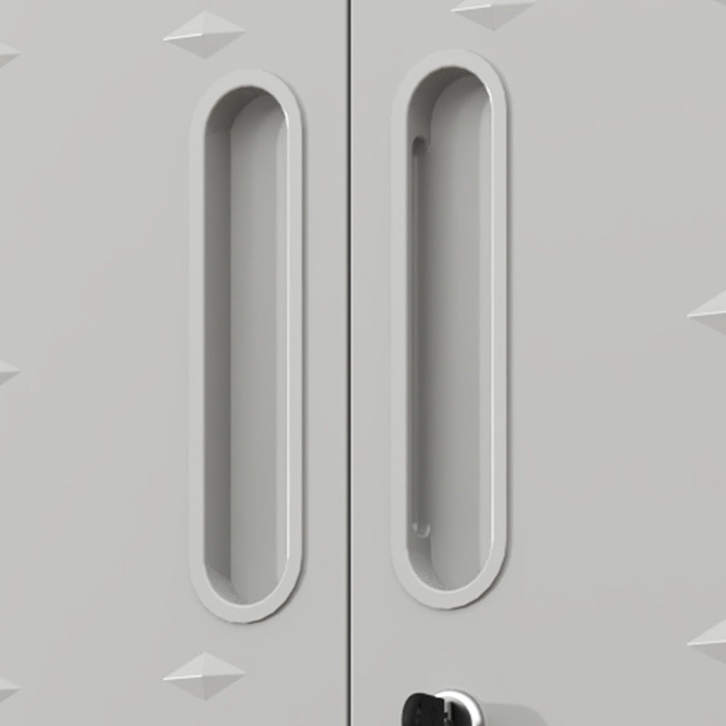 Metal Wall Mounted Tool Storage Cabinet With Locking Door, 1 Shelf & 1 Drawer