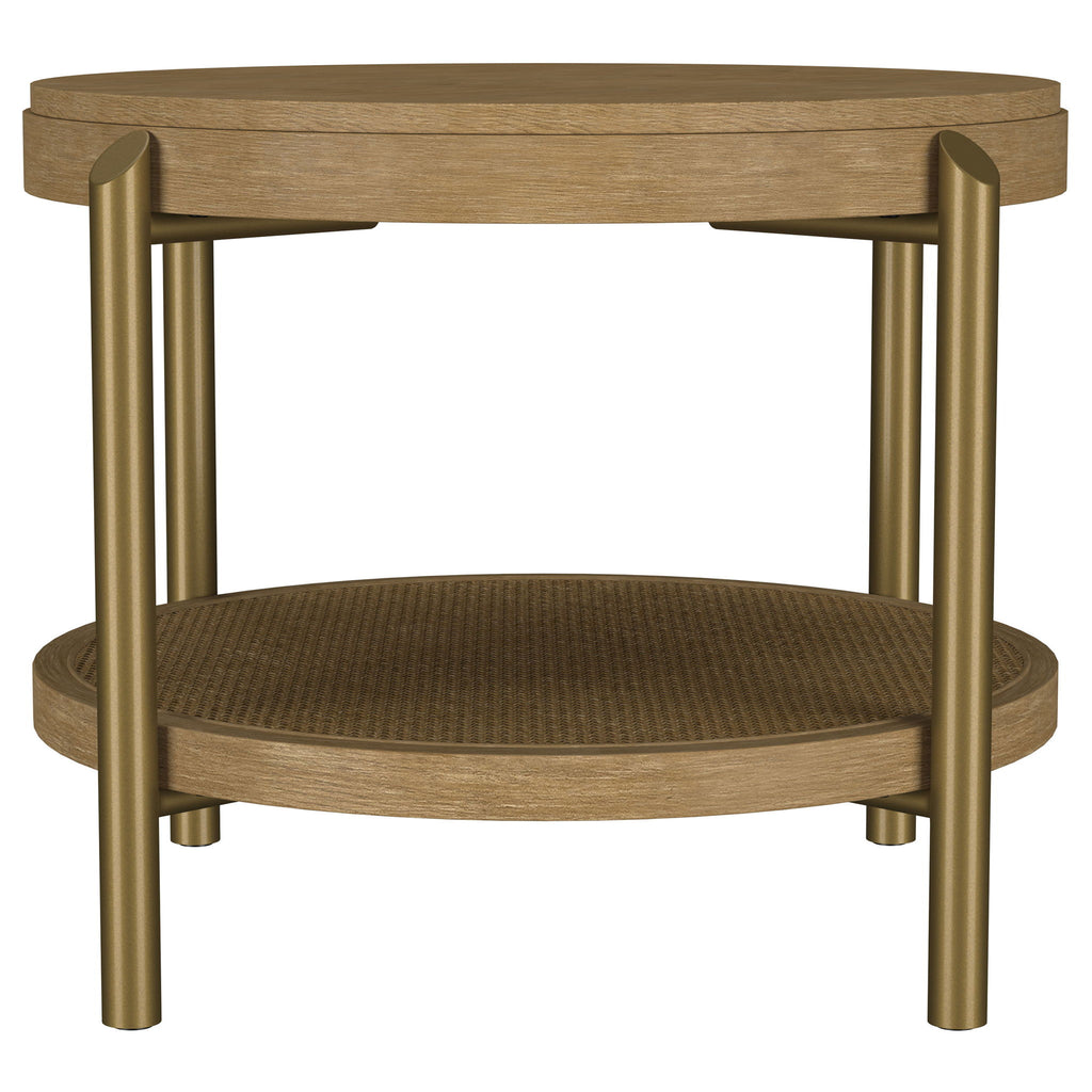 Benson - Round Table With Storage Shelf