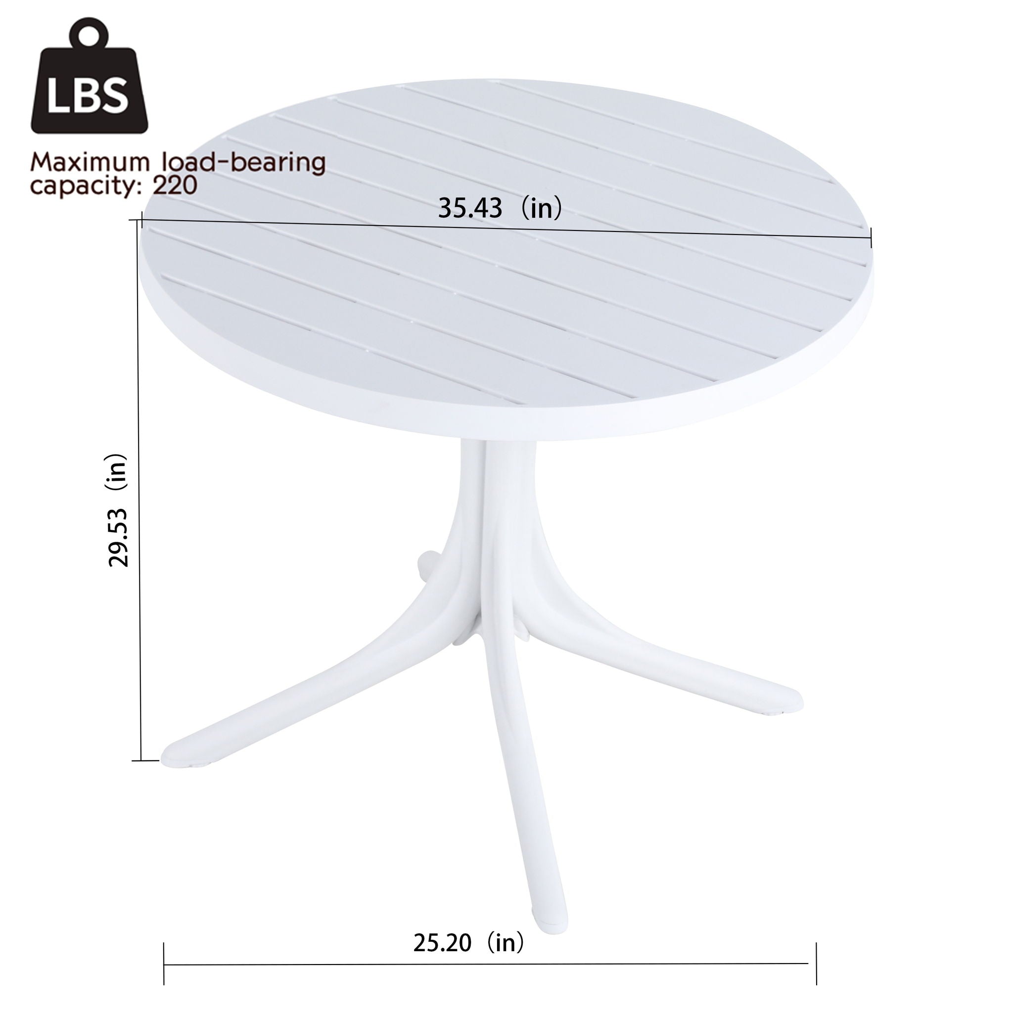 4 Piece Set Of Modern Striped Color Blocking Single Chairs With Round Table