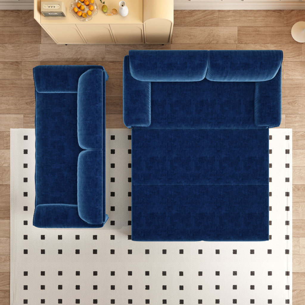 Queen Pull Out Sofa Bed, 3 In 1 Convertible Sleeper Sofa With Side Storage