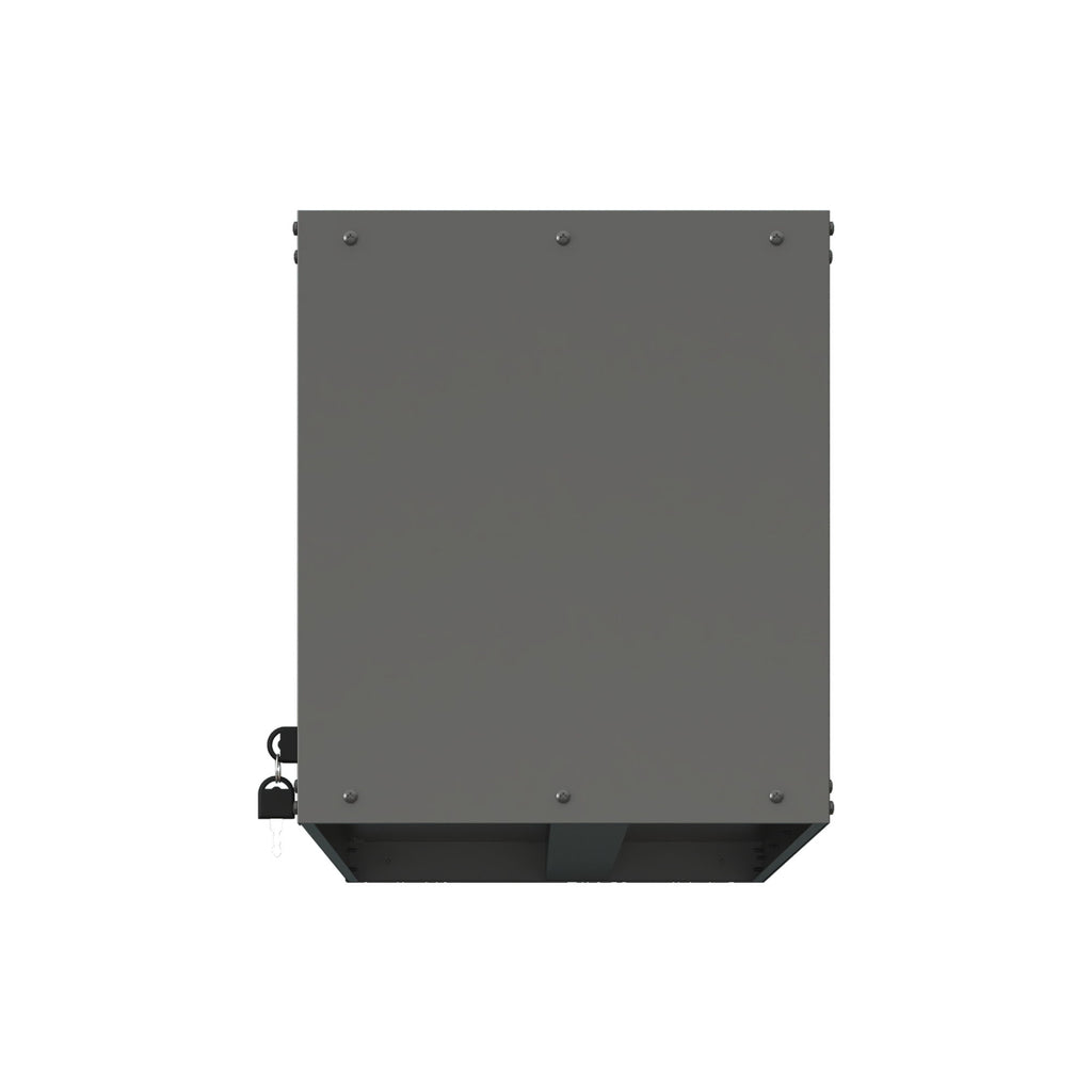 Heavy Duty, Metal Wall Mounted Tool Storage Cabinet Steel Metal Garage Storage Cabinet - Black / Gray
