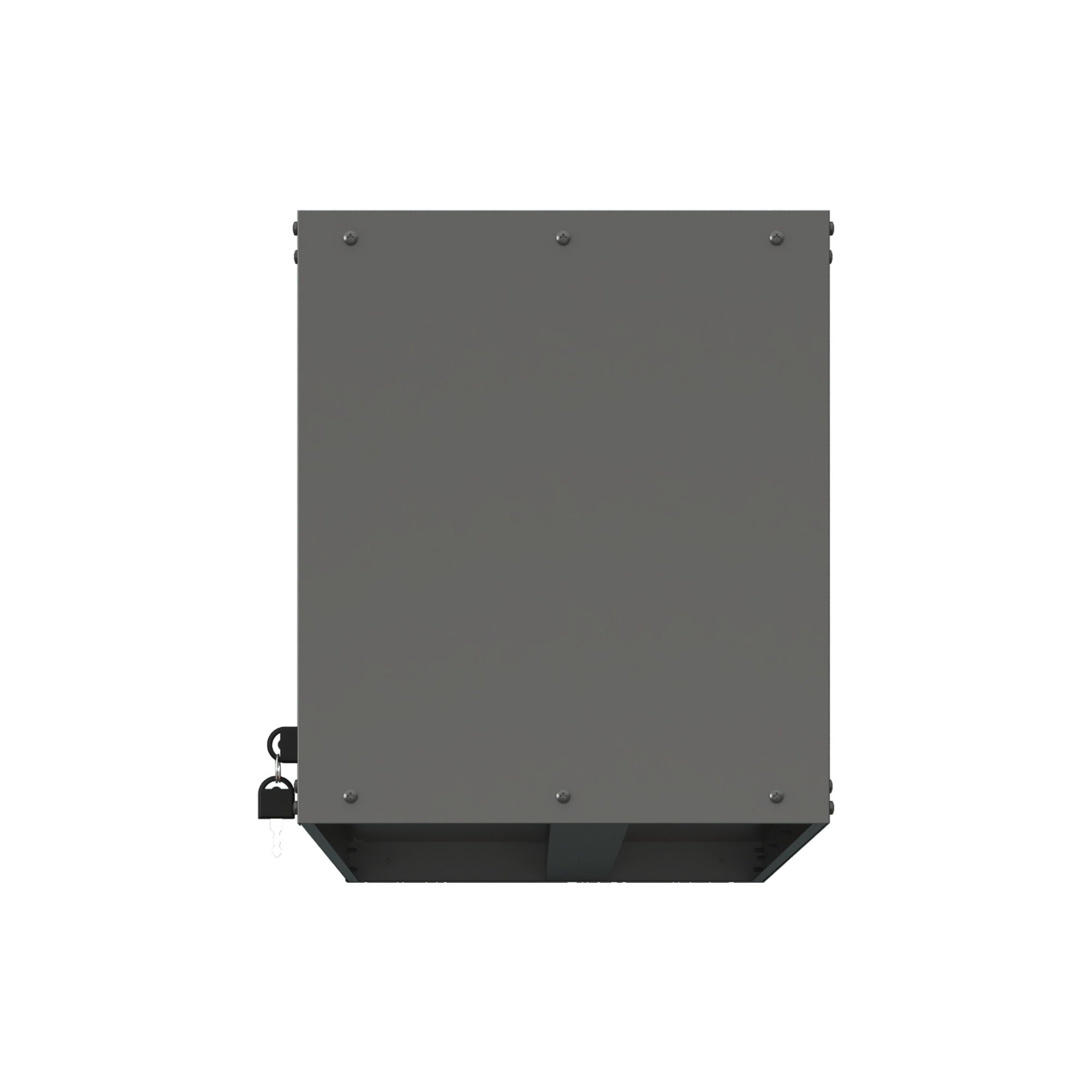 Heavy Duty, Metal Wall Mounted Tool Storage Cabinet Steel Metal Garage Storage Cabinet - Black / Gray