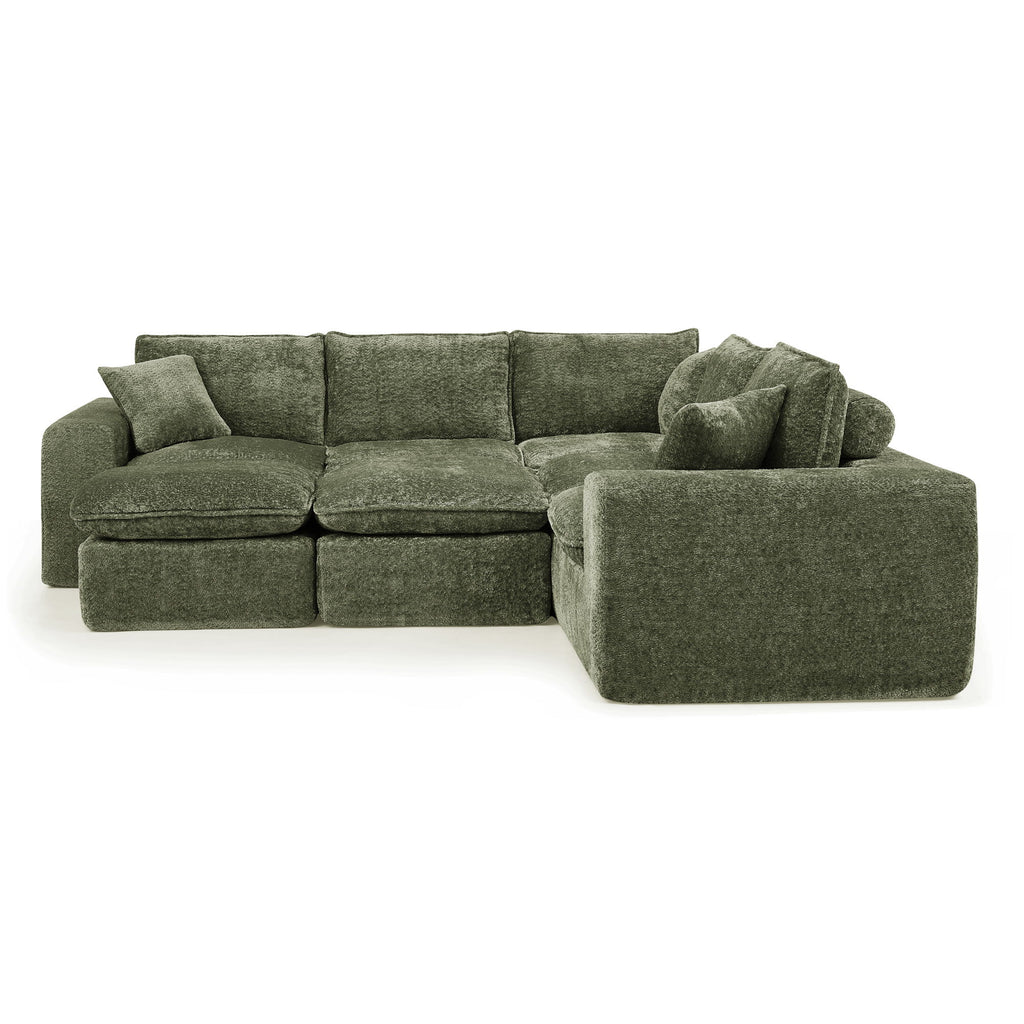Sectional Sofa With Moveable Ottoman