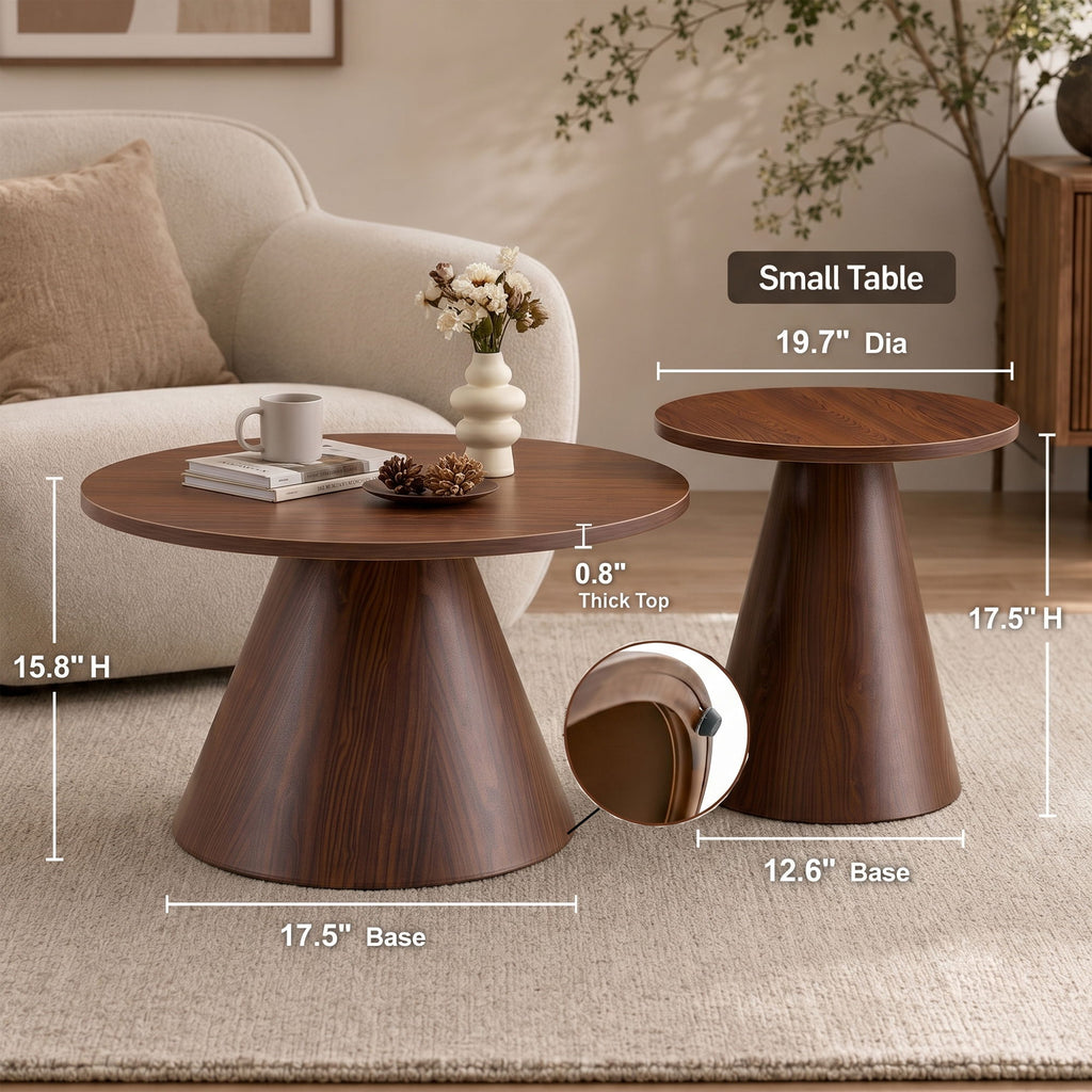 Modern Nesting Coffee Table Set For Living Room