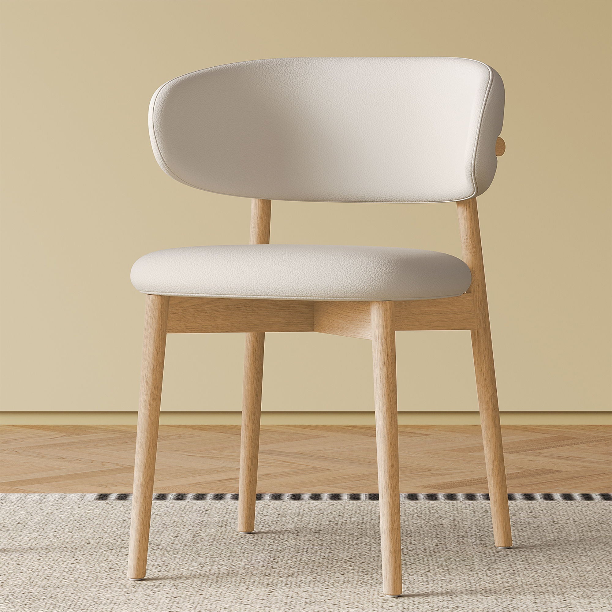 Dining Chair For Dining Room, Kitchen (Set of 2) - White
