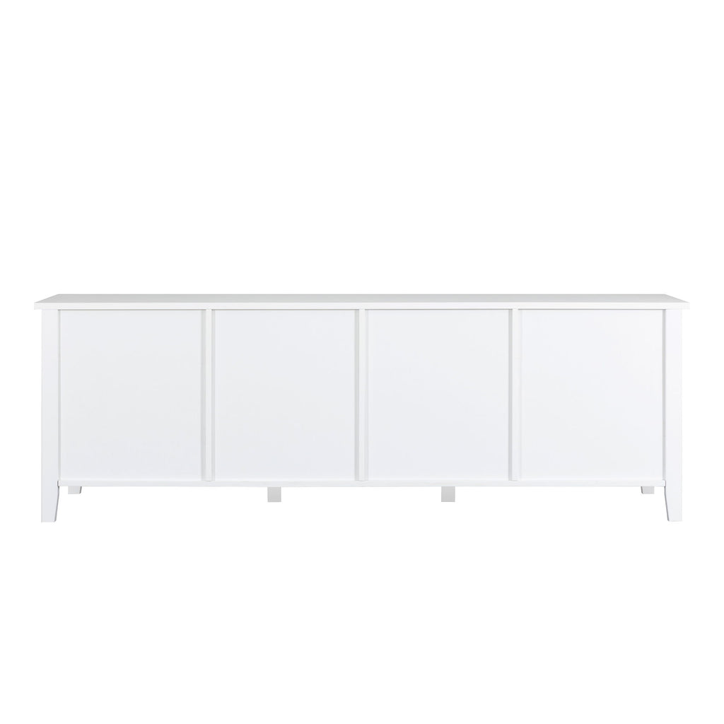 StylishTVcabinet Entertainment CenterTV Stand, TVconsoletable, Media Console, Solidwood Frame, Changhong Glass Door, Metal Handle