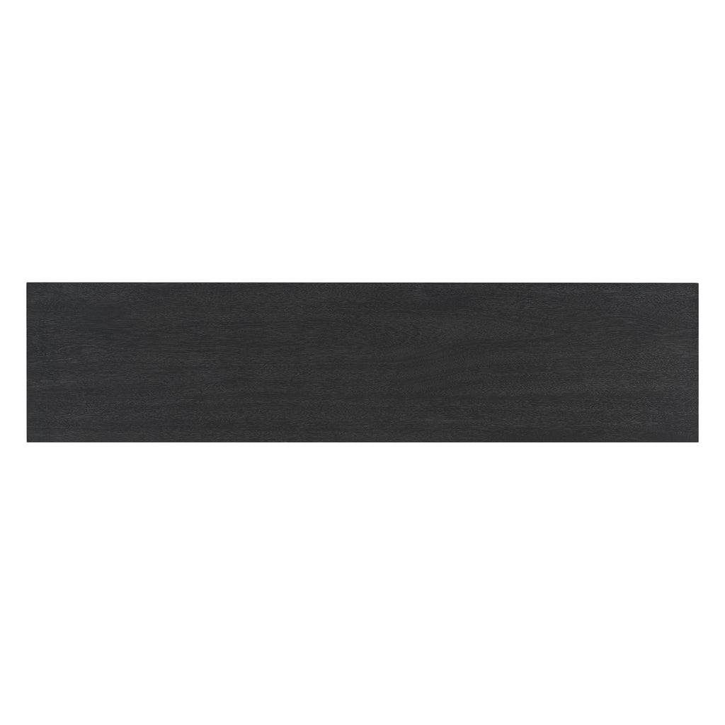 Console Table With V Shape Base, Sculptural Entryway Accent