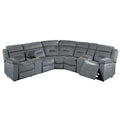 Power Reclining Sectional Set With Console Cup Holders