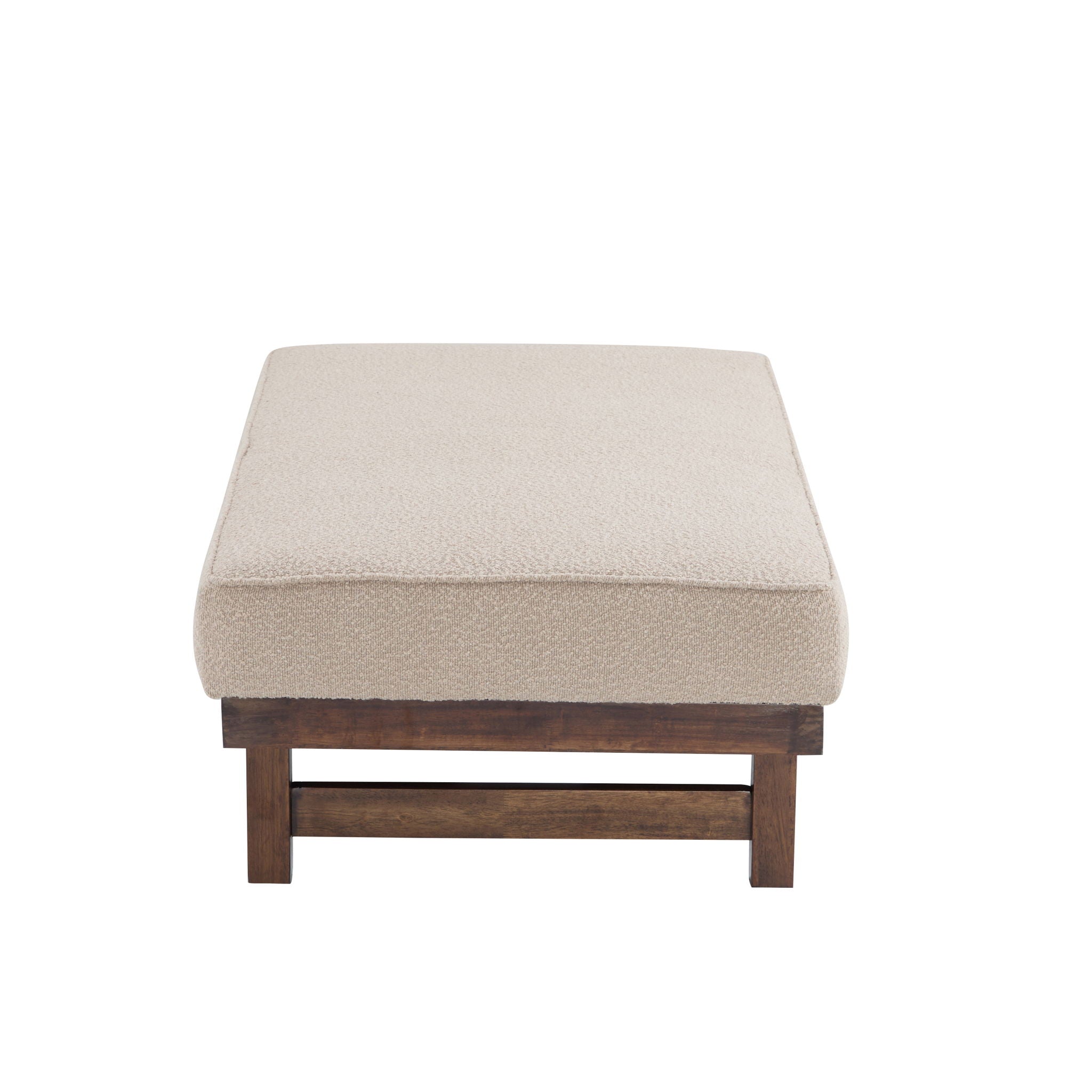 Modern Upholstered Cocktail Ottoman Bench With Cushion Top