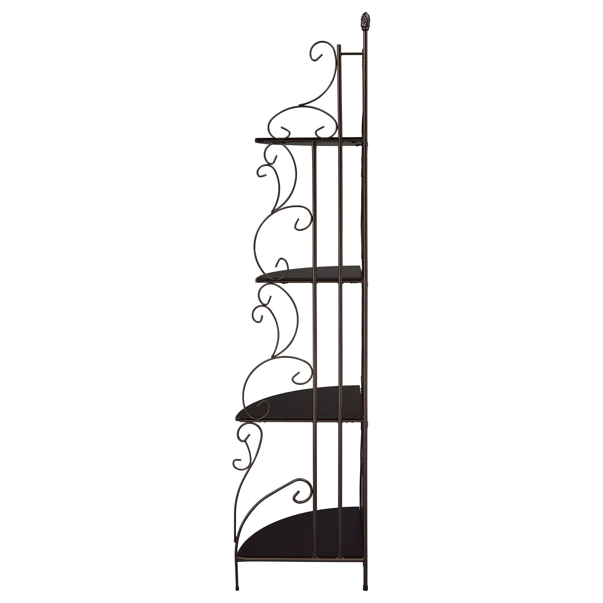 4 Shelf Corner Bookcase - Cappuccino
