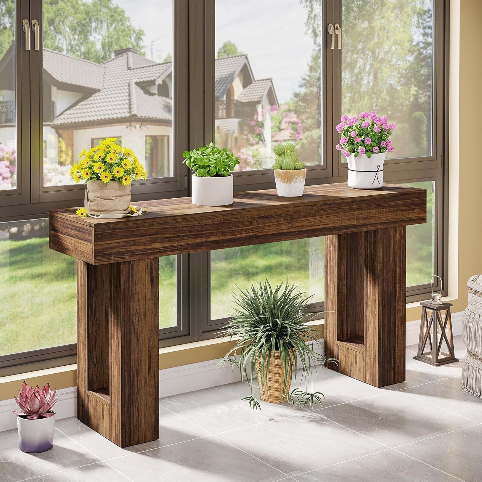 Console Table, Extra Long Narrow Sofa Table For Living Hallway