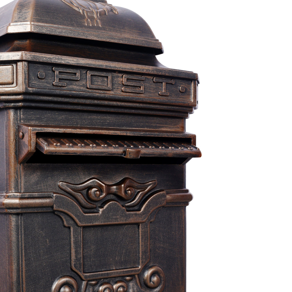 Mailboxs Residential Large-Capacity Letter Box, Rainproof Postbox Statue