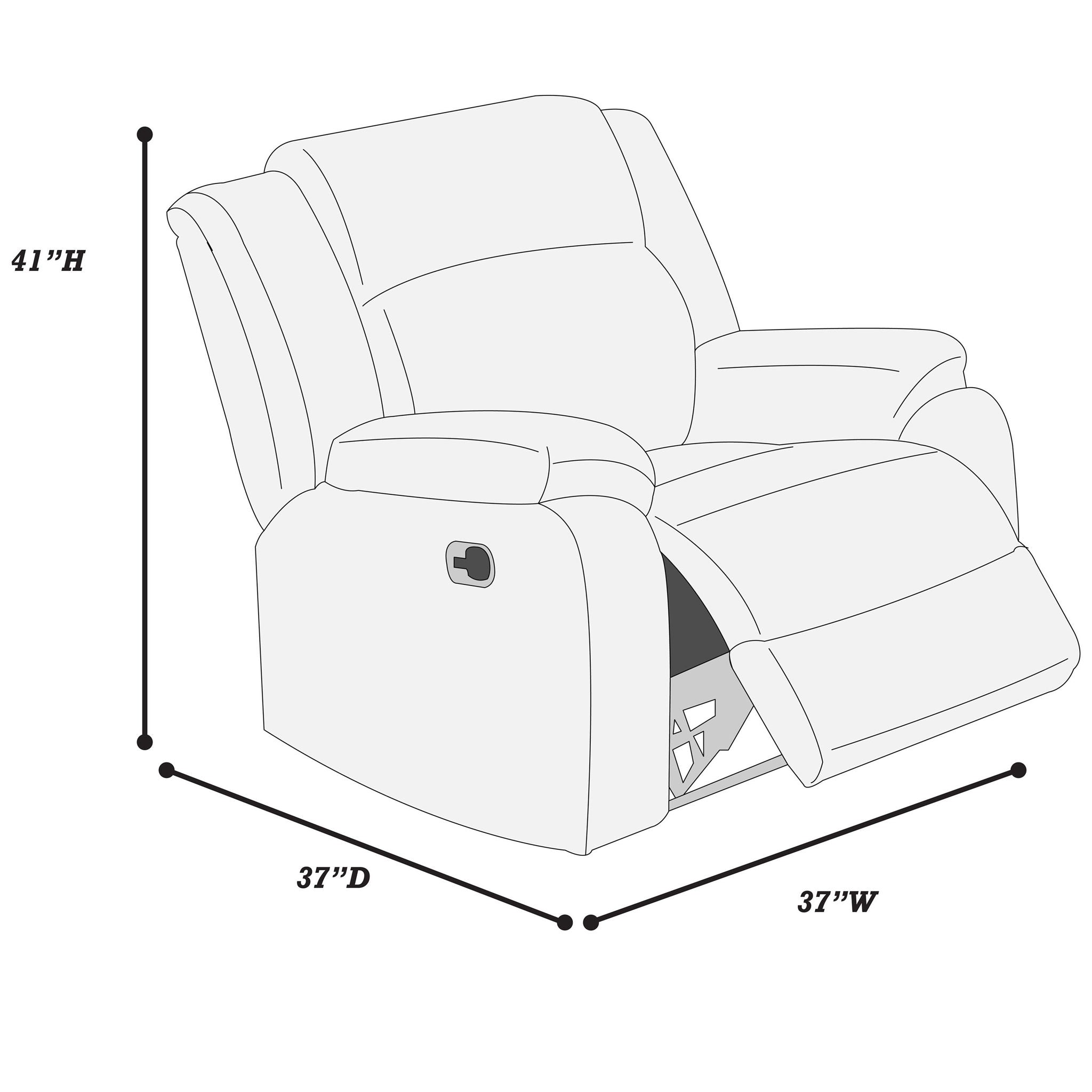 Modern Living Room Set With Pillow Arms