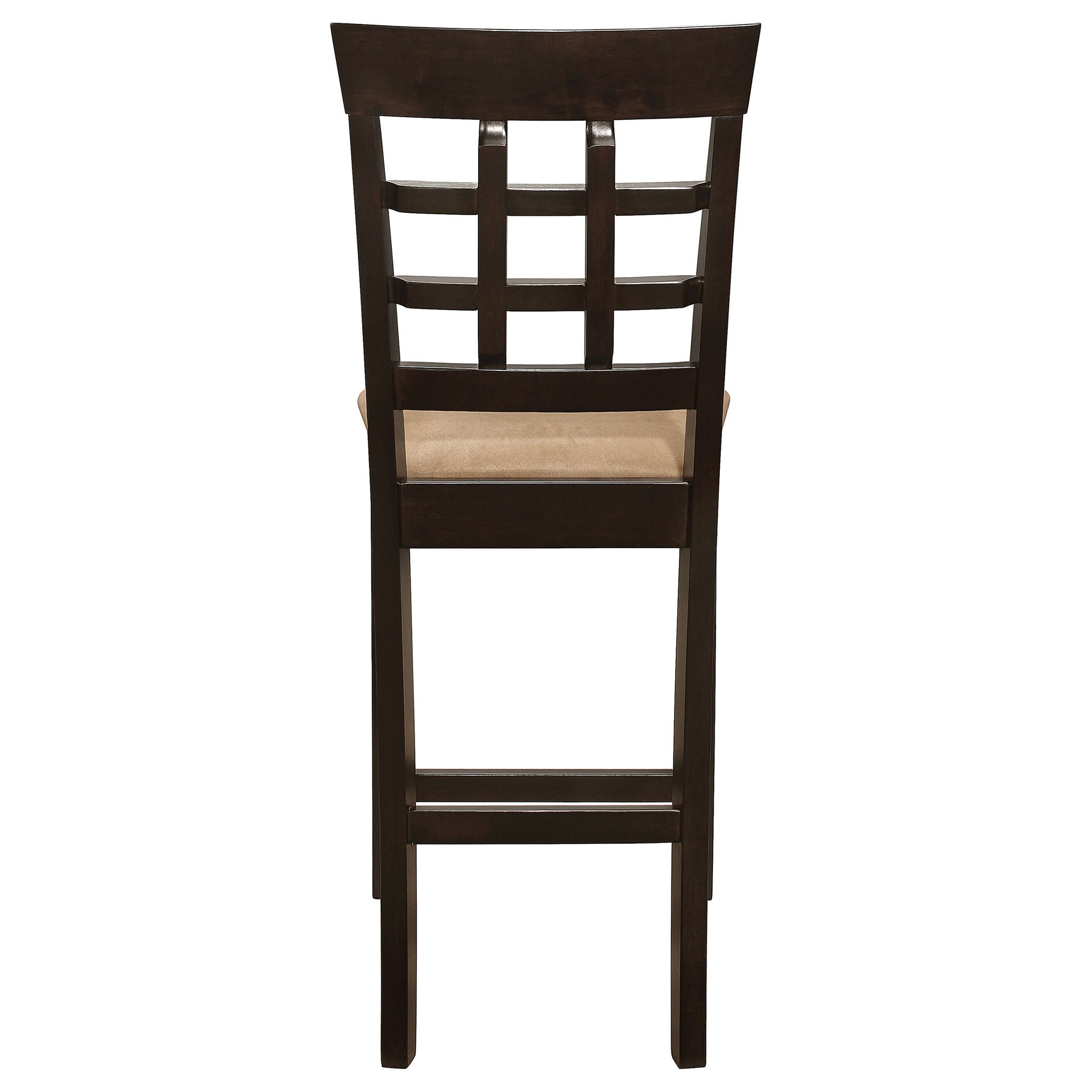 Upholstered Counter Height Stools (Set of 2) - Brown / Beige