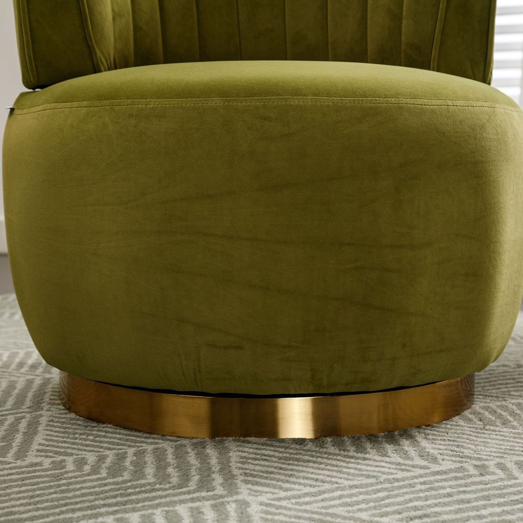 360 Degree Swivel Cuddle Barrel Accent Sofa Chair