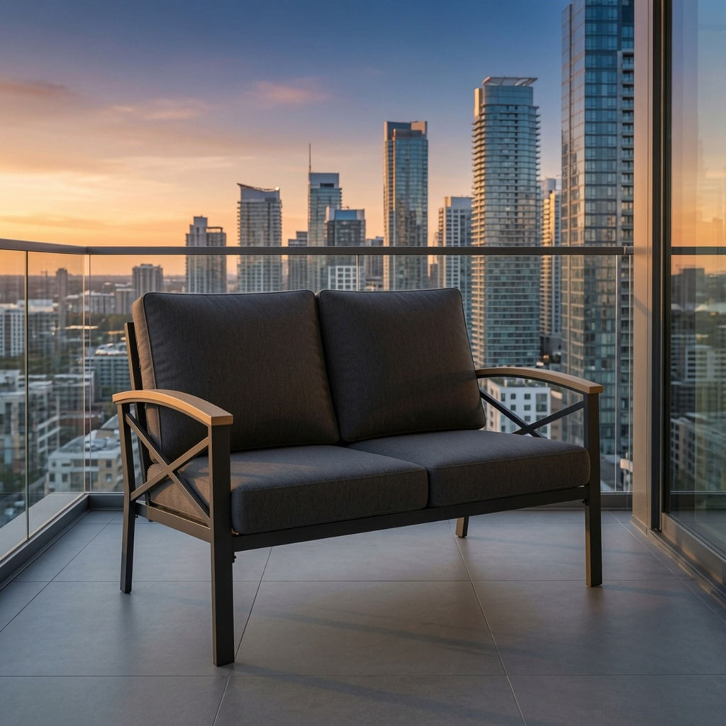 Outdoor Loveseat With Washable Cushions