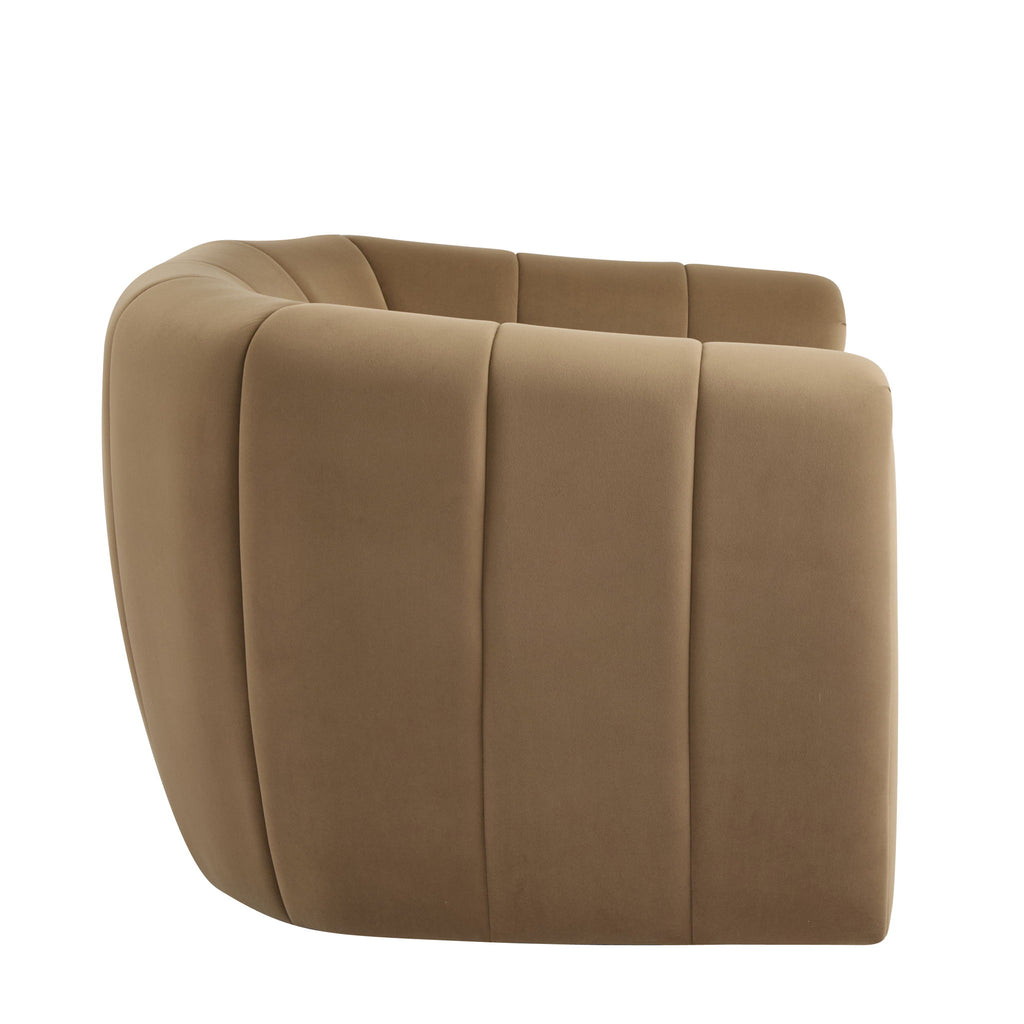 Serenizia - Upholstered Swivel Chair With Channel Tufted