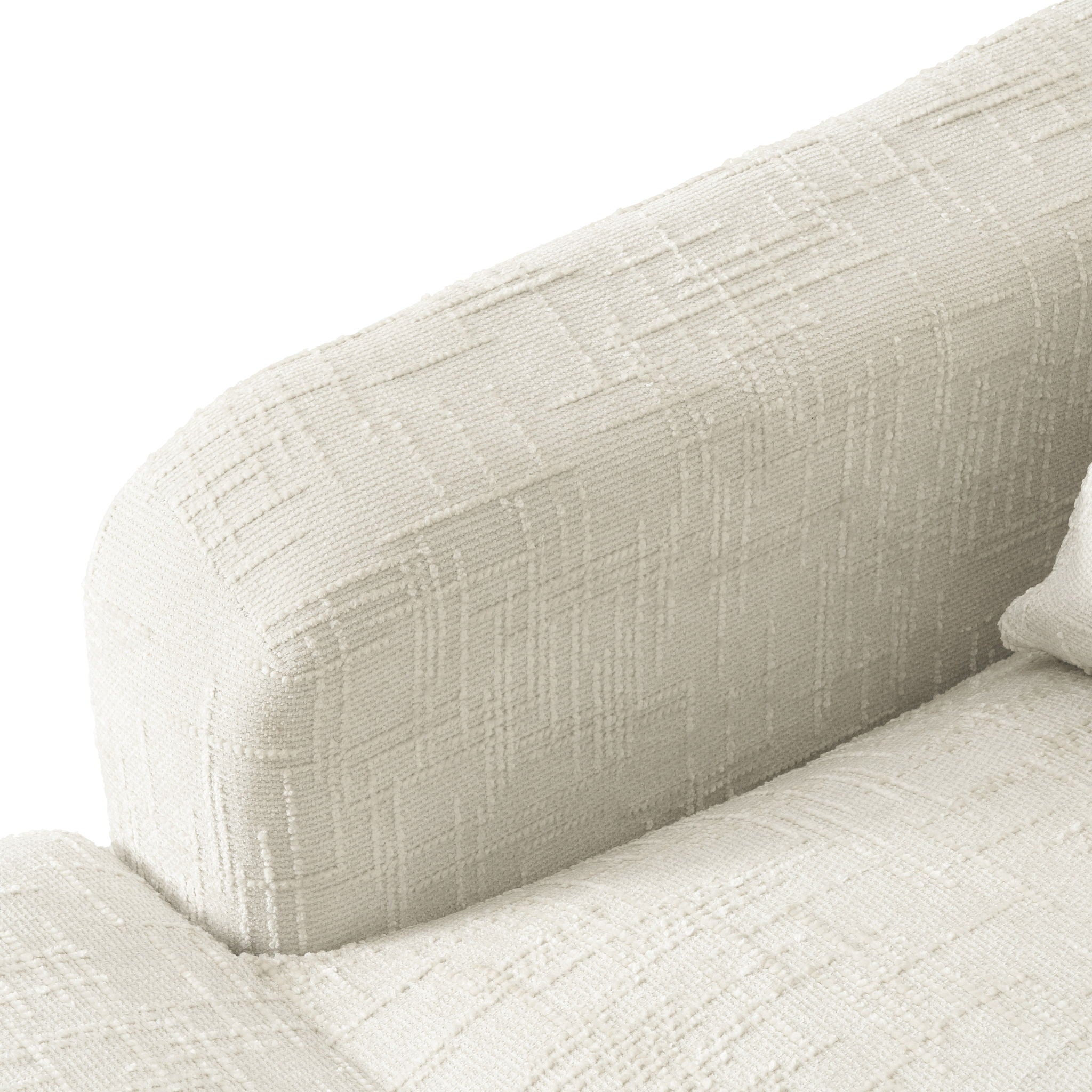 Sofa Bed Loveseat With Textured Surface And 2 Cushions