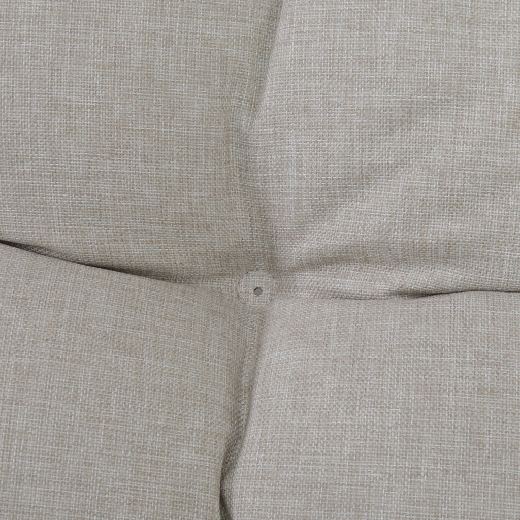Patio Loveseat Sofa With Extra Thick Tufted Cushion - Brown