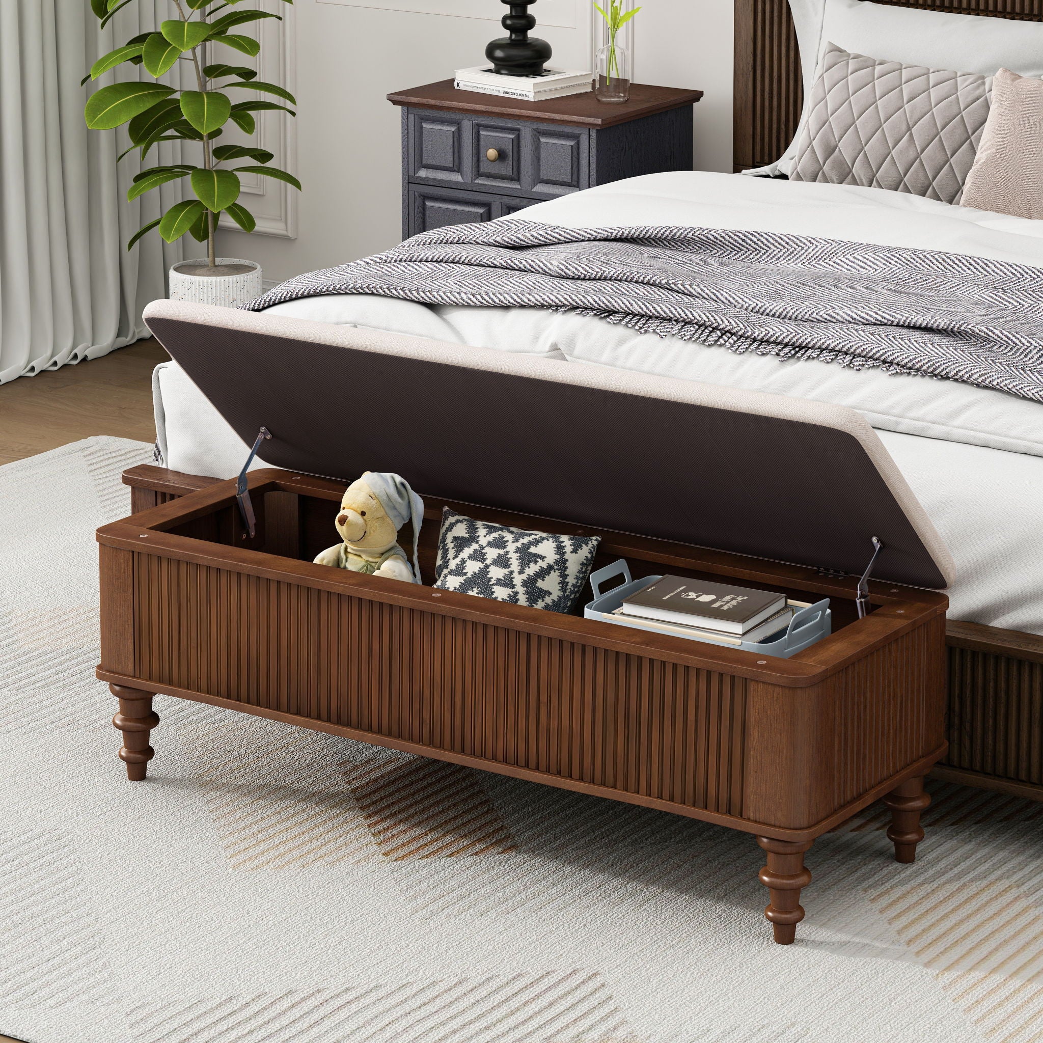 Multi Functional Storage Ottoman Bench