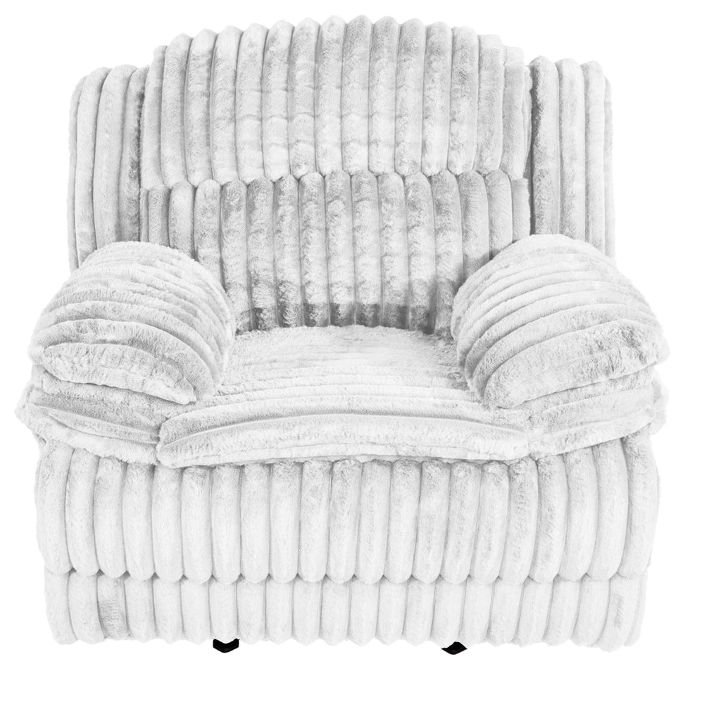 Contemporary Manual Motion Glider Recliner Chair With Padded Armrests And Smooth Rocking Function