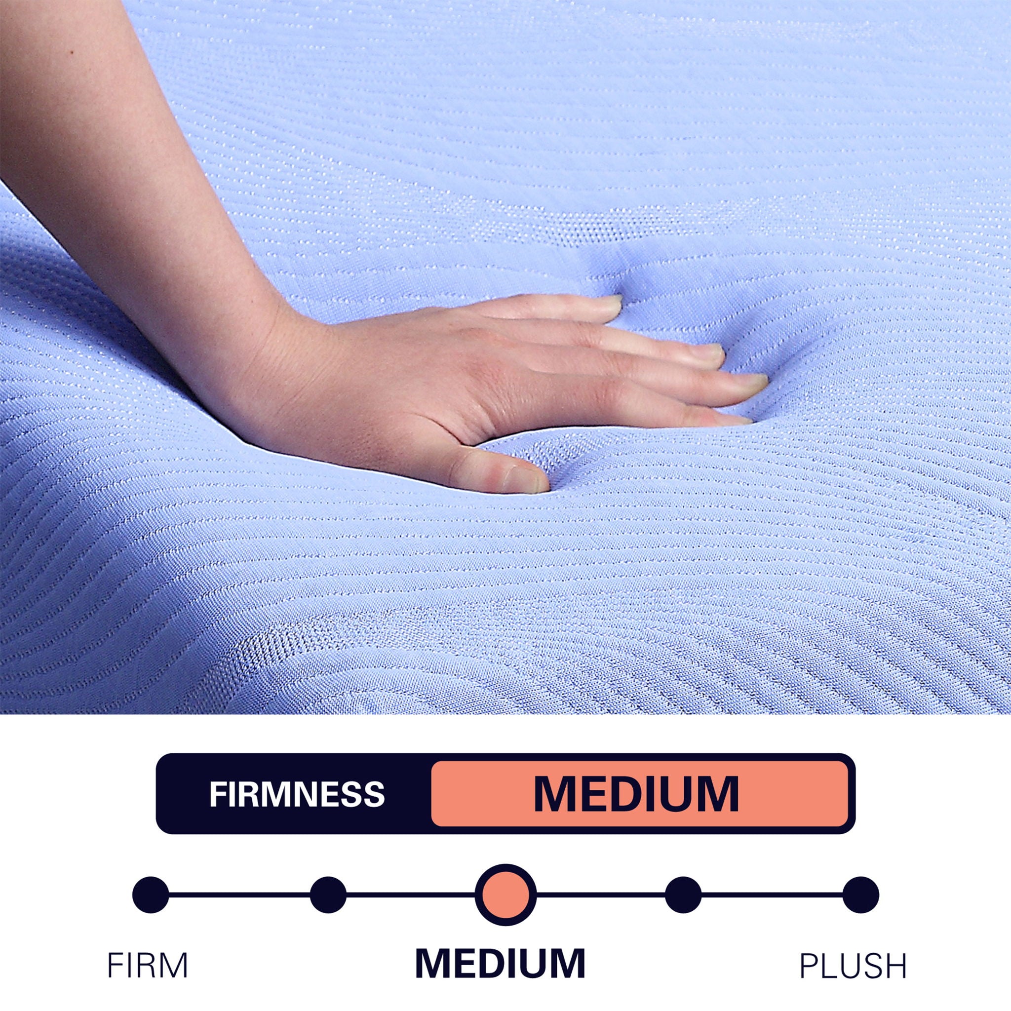 Refresh - 12" Flex Head Latex Foam Hybrid Mattress And Adjustable Base Bundle - Blue - King