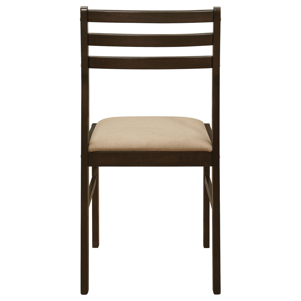 3 Piece Dining Set With Drop Leaf Table And Upholstered Chairs