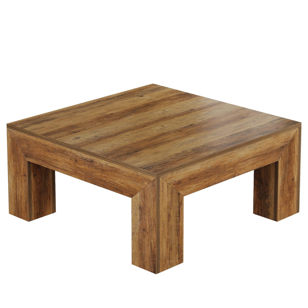 Square Coffee Table - Rustic Brown