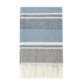 Lima - Throw - Capri Blue / Dark Gray