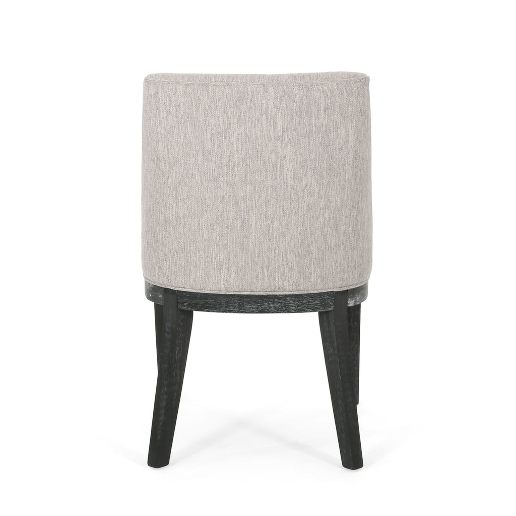 Modern Dining Chair With Durable Fabric Upholstery And Sturdy Wooden Frame (Set of 2)