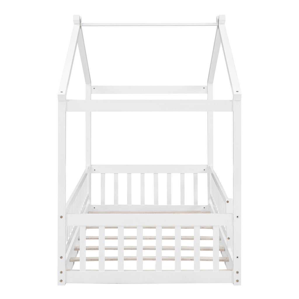 Bed House Bed Frame With Fence