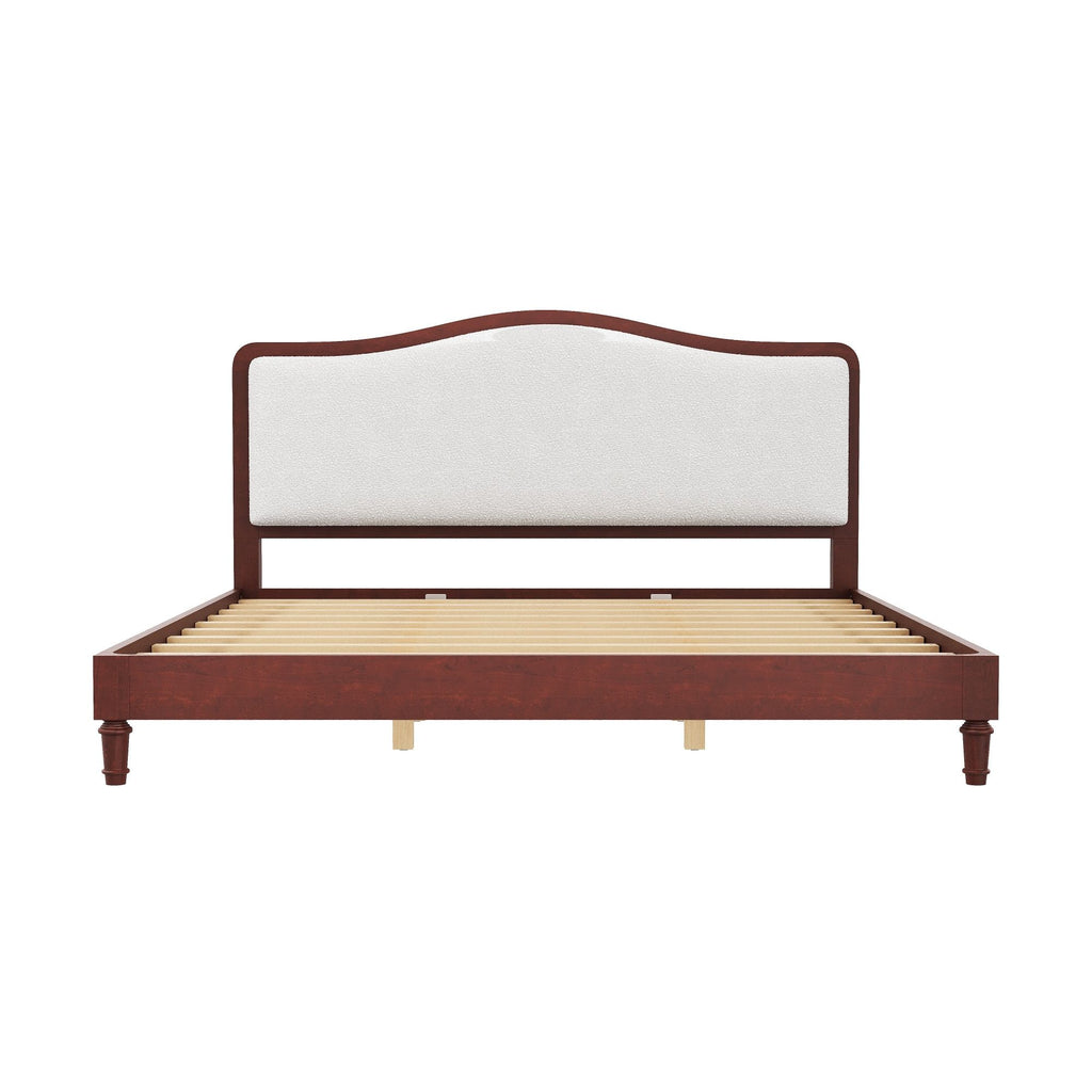Platform Bed With Upholstered Headboard