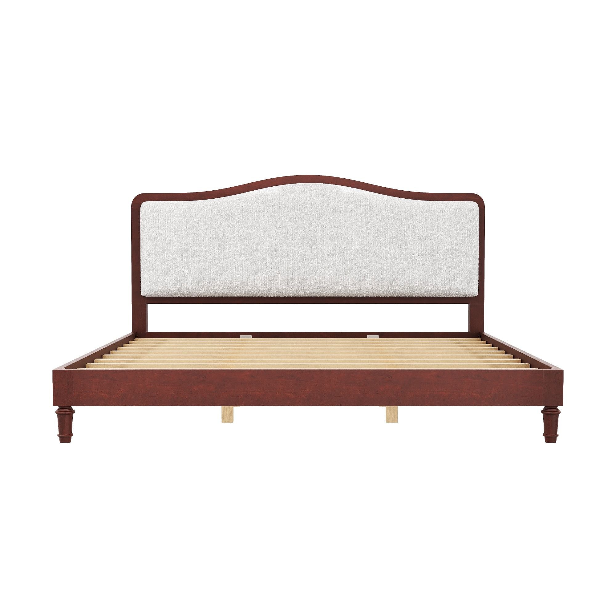 Platform Bed With Upholstered Headboard
