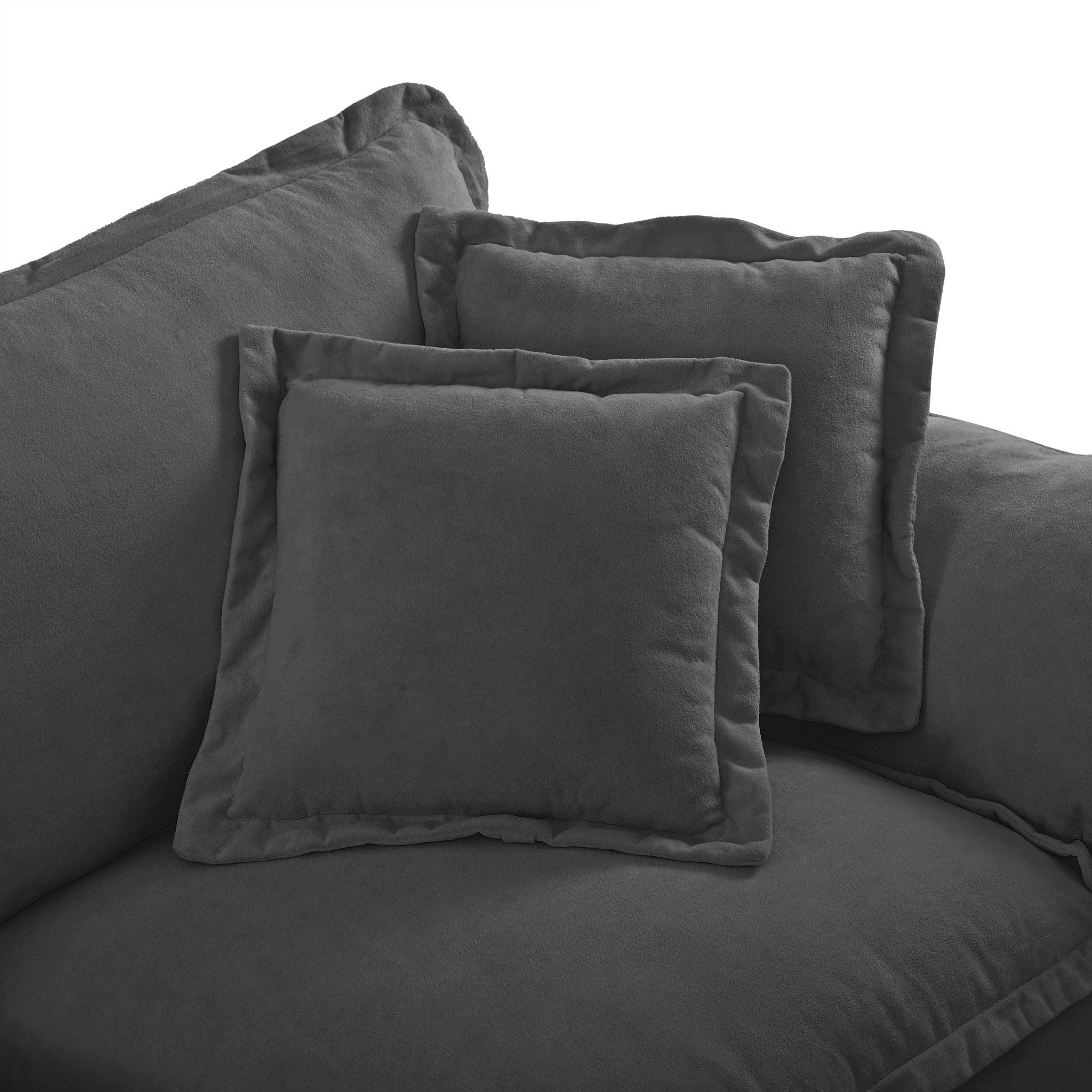 Modular Cloud Couch Sofa With Cup Holders & Storage, USB Port