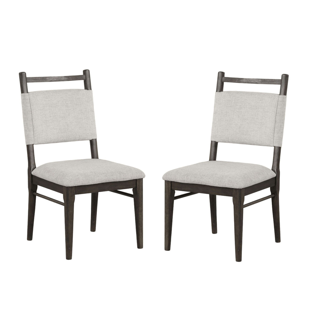 Upholstered Side Chairs (Set of 2) - Dark Walnut