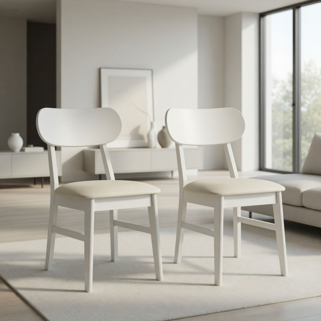 Dining Chairs (Set of 2) - White