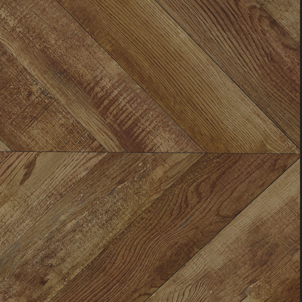 Herringbone - 3 Panel Screen - Brown