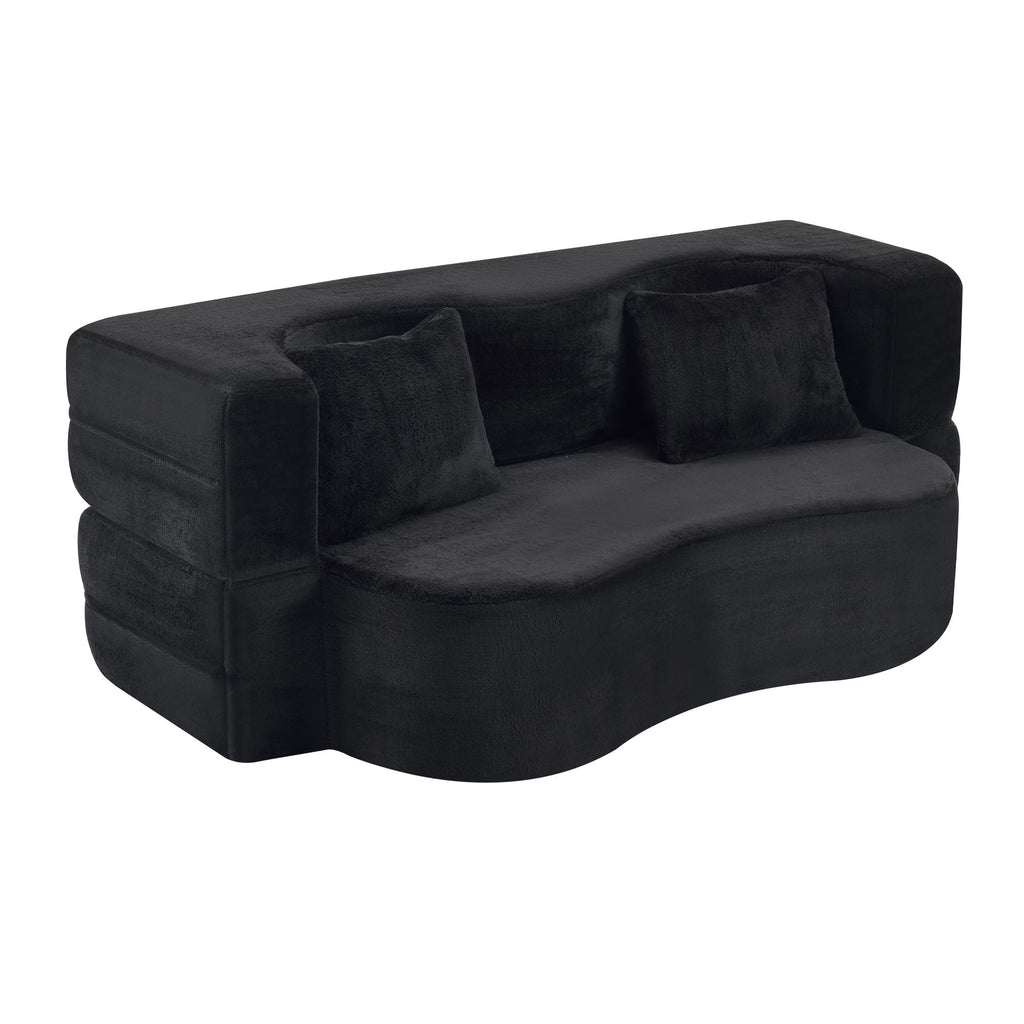 Modern Floor Sofa With 4 Pillows