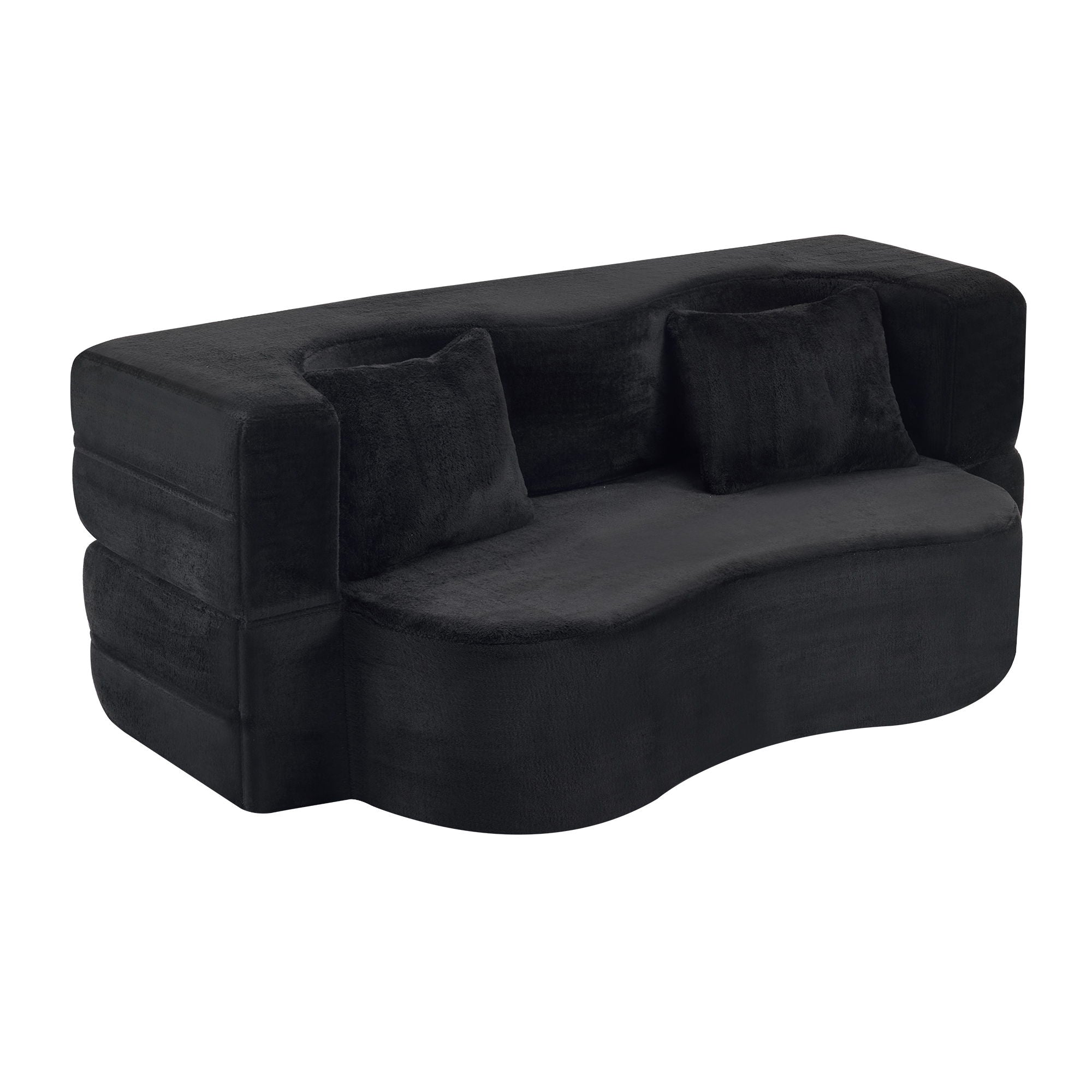 Modern Floor Sofa With 4 Pillows