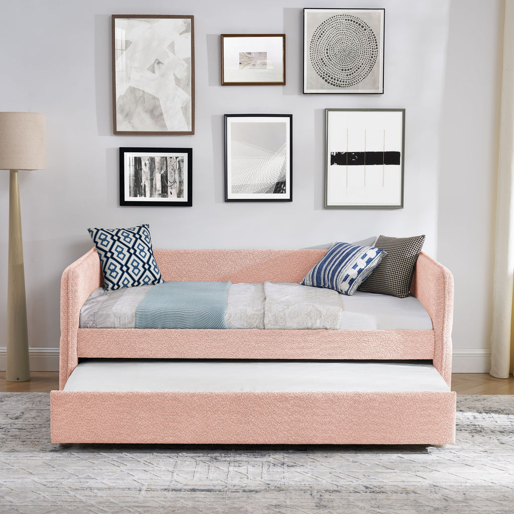 Upholstered Daybed With Pop Up Trundle