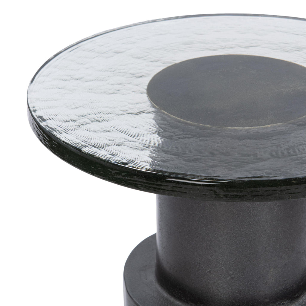 Callen - Round Accent Table - Antique Nickel