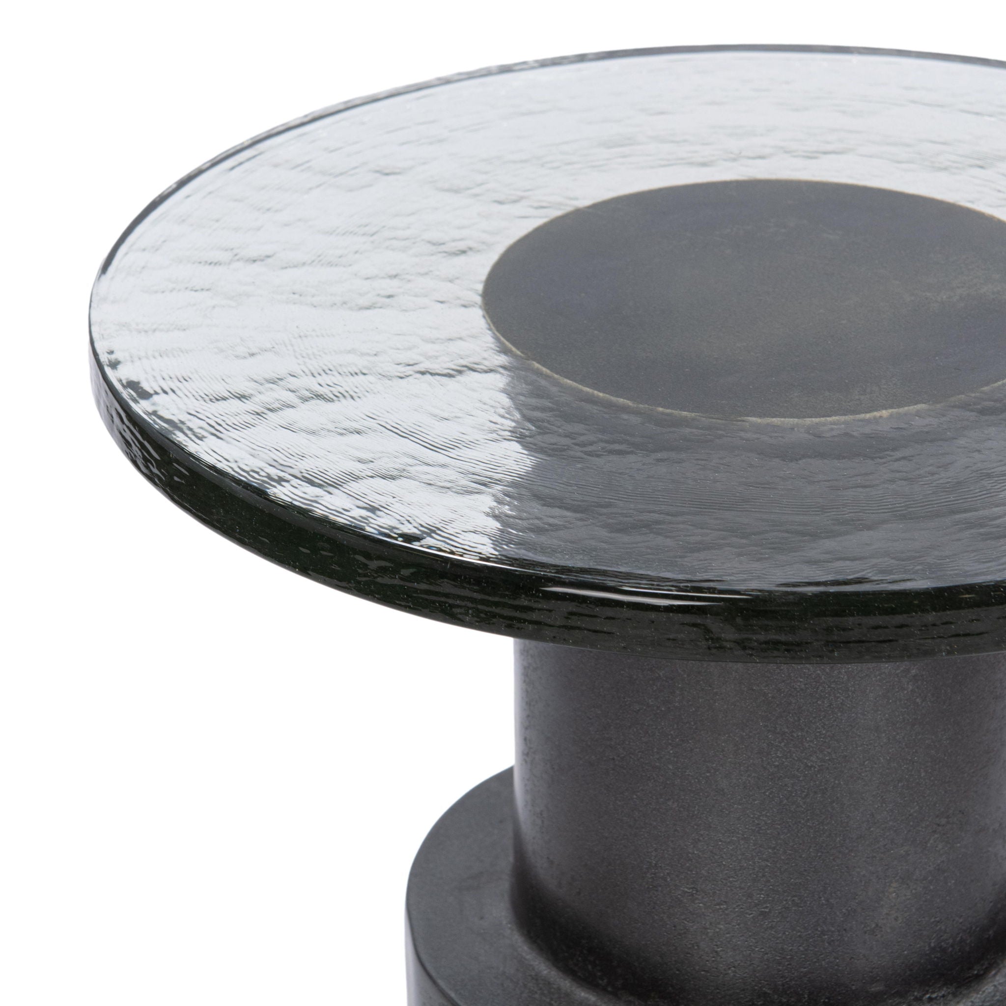 Callen - Round Accent Table - Antique Nickel
