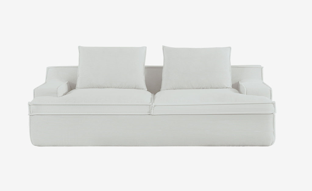 Nimbus - Oversized Full Foam 4 Seater Couch For Living Room Upholstered In Soft, Wide Armrests